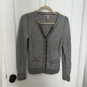 Banana Republic Black and White Cardigan